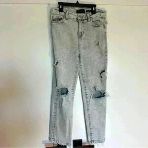 🎆 Kendall & Kylie The icon high rise straight distressed jean size 3 light wash